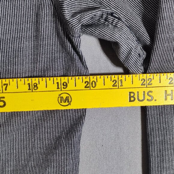 Mavi Denim Wear Fitted casual button down shirt men's sz M grey stripes pattern - Picture 9 of 10